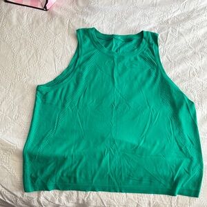 Lululemon Athletica Green Sleeveless Tank Top